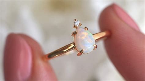 Moon magic opal ring